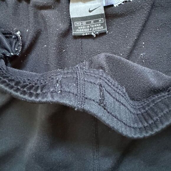 Nike Women’s Black Polyester Workout Pants Size Medium Activewear Style Used - Picture 5 of 12